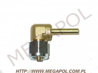 AKCESORIA - Złączki rury PCV -  - Złączka kątowa redukcja PCV8mm/Cu6mm