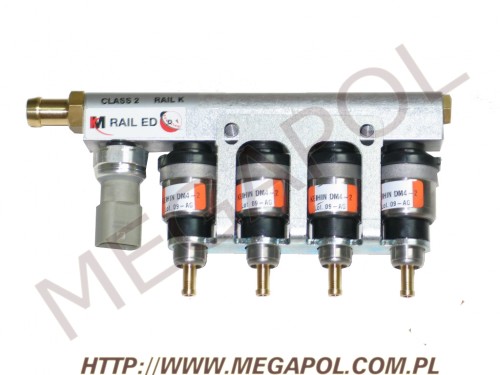 WTRYSKIWACZE - 4-cylindrowe -  - KEIHIN  100KW /pomarańcz/listwa