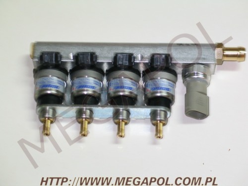WTRYSKIWACZE - 4-cylindrowe -  - KEIHIN  100KW /pomarańcz/listwa