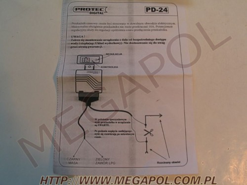 EMULATORY - Pozostałe -  - Emulator PD24 Przekaźnik czasowy z regulacją - komplet