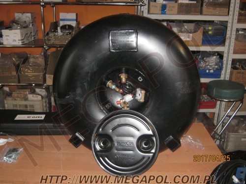 ZBIORNIKI TOROIDALNE - Toroidalne stojace -  - 630/H220/53,5L/ZTW Polmocom (TDT do 2027r.) pionowy z zaworami