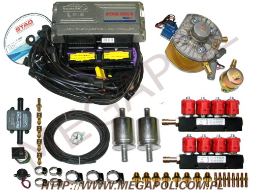 WTRYSKI AC - Stag 300 ISA2/8 cyl. -  - 2.Wtrysk STAG 300 ISA2  KME Gold/Valtek 3ohm - 8 cyl.