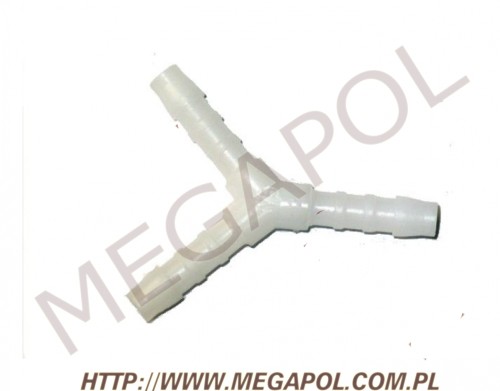 AKCESORIA - Trójniki -  - Trójnik  6/6/6mm/Y/biały plastikowy