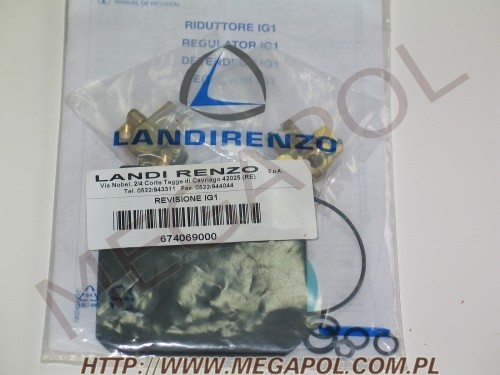 MEMBRANY REDUKTORA - Do sekwencji -  - Landi Renzo IG1 /cod.674069000
