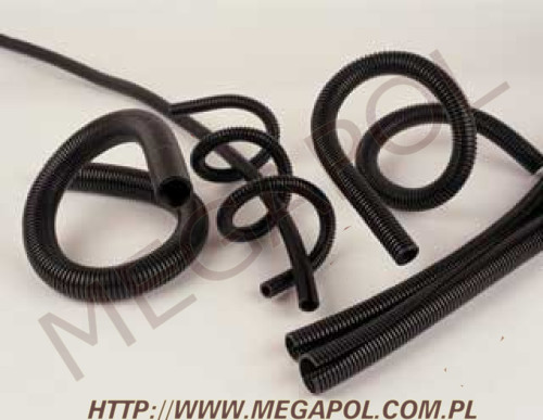 PRZEWODY DO LPG - Węże peszle PCV -  - Peszel karbowany cięty 6.8mm/10mm - krążek 100m