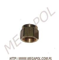 AKCESORIA - Nakrętki -  - Nakrętka baryłki do rury PCV 6/M16x1mm/12/Faro/mosiądz