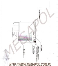 POMPY - Do układu LPG -  - Filtr do pompy 20 bar(H67/67/20x1.5mm) srebrny