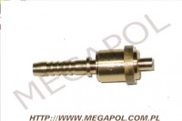 AKCESORIA - Nyple -  - Nypel zaworu butli 11kg do zakucia węza d7/58mm/pod 21.8L