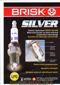 ŚWIECE ZAPŁONOWE - BRISK Silver -  - Swieca DR14YS Brisk Silver lpg/cng