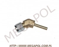 AKCESORIA - Złączki rury PCV -  - 2.Złączka kątowa rury PCV6mm/Cu6mm/135 stopni