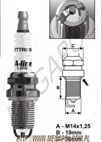 ŚWIECE ZAPŁONOWE - BRISK A-Line -  - DR15LDCY Brisk A-Line 26 / dwie elektrody