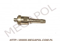 AKCESORIA - Nyple -  - Nypel zaworu butli 11kg do zakucia węża D8/L61mm/pod 21.8L
