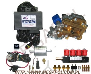 WTRYSKI AGCentrum - Compact 4cyl. - 1.Wtrysk Compact ( Artic / Valtek 3ohm) 4 cyl.