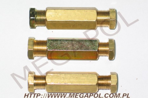 AKCESORIA - Łączniki -  - Złączka rury miedzianej 10mm/8mm (gwint 14x1mm/12x1mm)