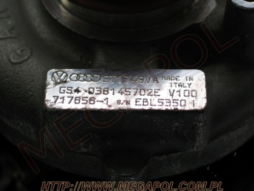 AUTO CZĘŚCI - Turbiny -  - Turbina VW / Audi GT 1749VA