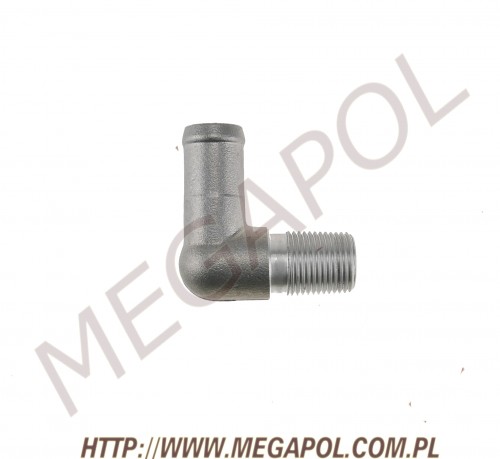 WÓZKI WIDŁOWE - Części Impco -  -  RK-COBRA kolanko wejście /wyjście wody, E2 3/8-5/8 NPT/d16mm aluminiowe