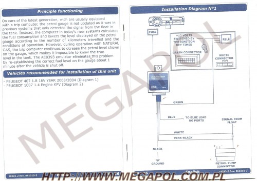 EMULATORY - Emulatory AEB -  - Emulator AEB 393 - Peugeo 407