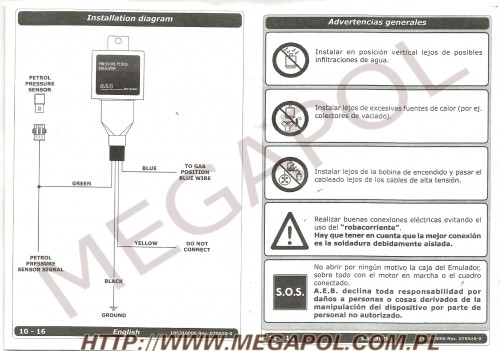 EMULATORY - Emulatory AEB -  - Emulator AEB cod.628127000-ciśnienia paliwa