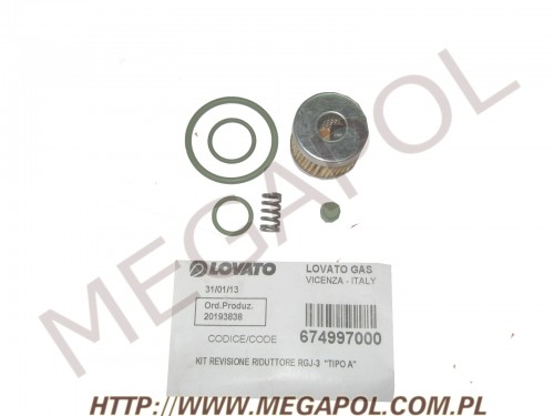 FILTRY DO LPG - Wkłady filtra -  - Wkład Lovato Smart RGJ3/L24/28/8/0/kplcod.674997000