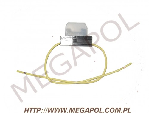ELEKTRYKA - Bezpieczniki -  - Oprawa bezpiecznika z kablami 37x27x8/0.75mm/żółta