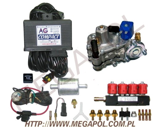 WTRYSKI AGCentrum - Compact 4cyl. -  - 1.Wtrysk Compact ( Alaska / Valtek 3ohm) 4 cyl.