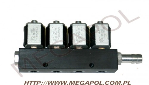 WTRYSKIWACZE - 4-cylindrowe -  - RAIL IG1 4cyl.3ohm (4 króćce)
