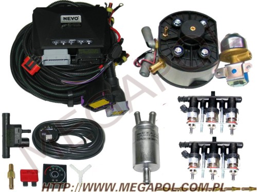 WTRYSKI KME - KME NEVO Pro 6 cyl -  - 4.Wtrysk NEVO Pro/KME Silver Turbo / Hana H2001 listwa /6cyl.