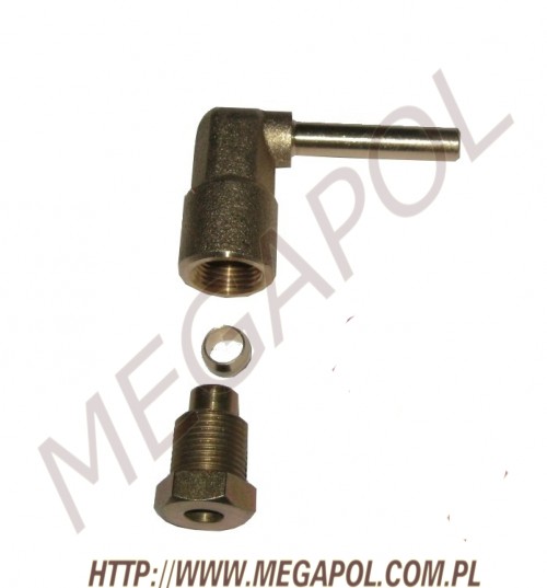 AKCESORIA - Kolanka  -  - Złączka redukcja do wielozaworu Cu6mm/Cu 8mm/90st