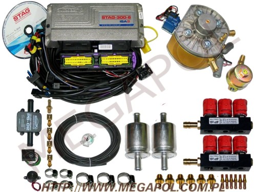WTRYSKI AC - Stag 300 ISA2/6 cyl. -  - 2.Wtrysk STAG 300 ISA2  KME Gold/Valtek 3ohm - 6cylindrów