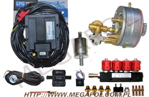 WTRYSKI LPGTECH - Tech 204 -  - 3.Wtrysk TECH 204 / Zavoli N / Valtek 3ohm   4cyl.