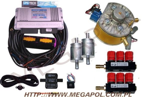 WTRYSKI LPGTECH - Tech 326 OBD -  - 4.Wtrysk TECH 326 OBD / Gold / Valtek 2x3cyl