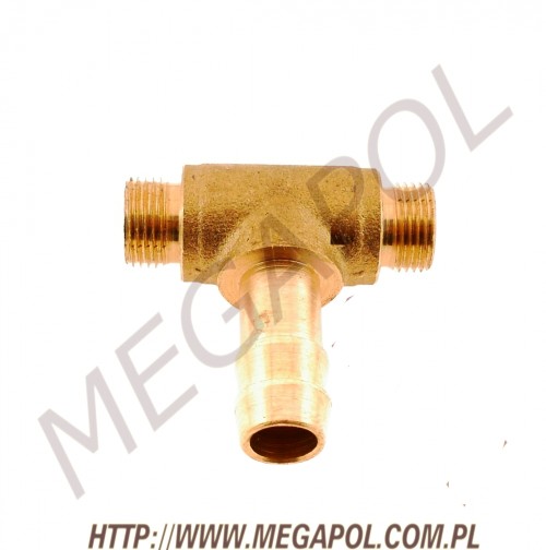 AKCESORIA - Trójniki -  - Trójnik M12x1/M12x1/10,5mm/T/mosiądz