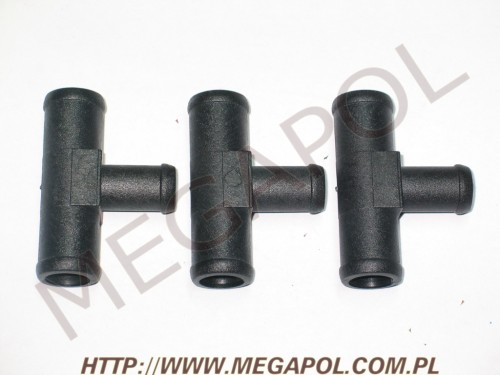 AKCESORIA - Trójniki -  - Trójnik 19/16/19mm/T plastikowy/czarny