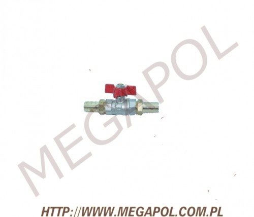 AKCESORIA - Pneumatyka ciś. -  - Zlaczka zaworu kulowego 1/2cala na wąż 10mm