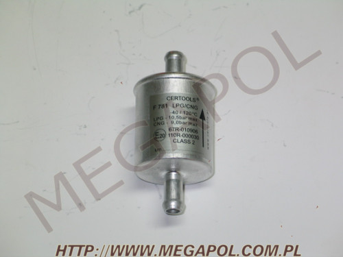  F 781 / 11mm / 11mm  Filtr LPG / CNG fa