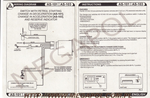 CENTRALKI - Do wtrysku -  - Autronic AS-101 centralka/przełącznik ( bez okablowania)