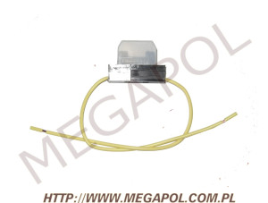 ELEKTRYKA - Bezpieczniki - Oprawa bezpiecznika z kablami 37x27x8/0.75mm/żółta